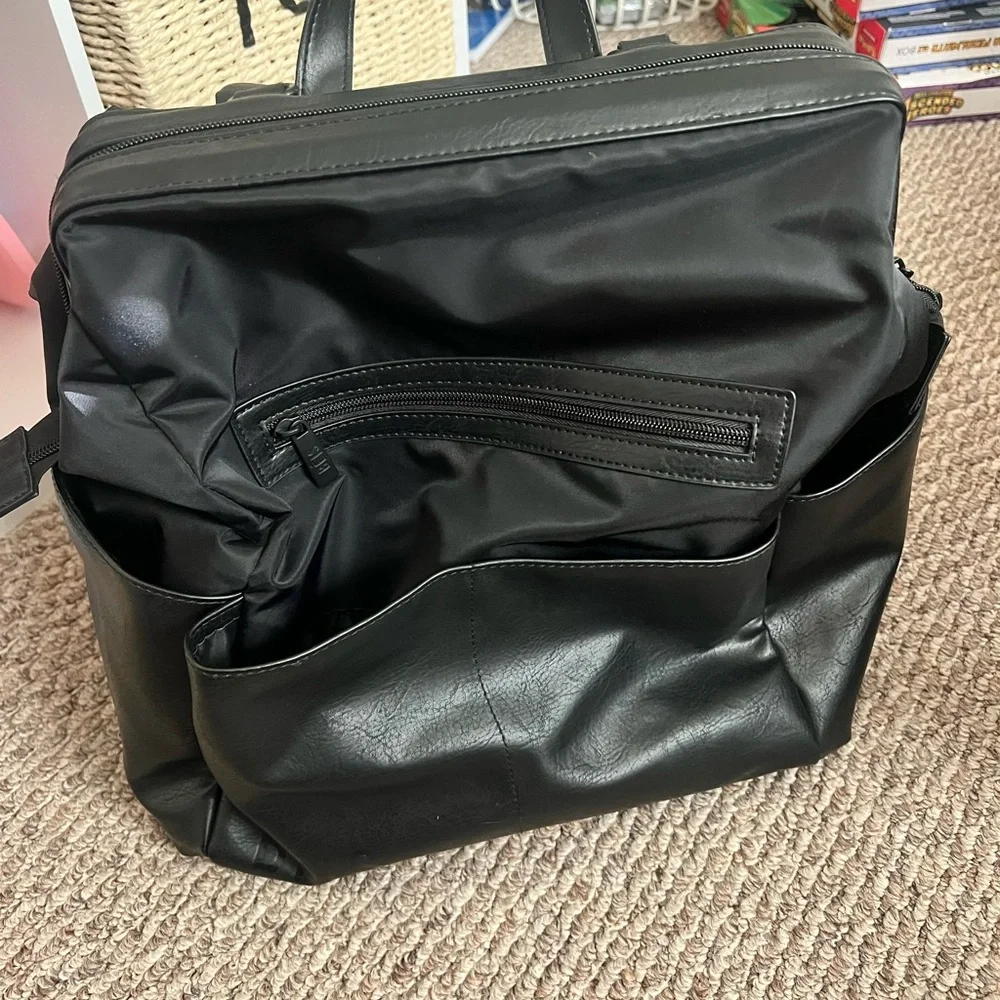 BEIS Black Baby Bag Backpack Tote